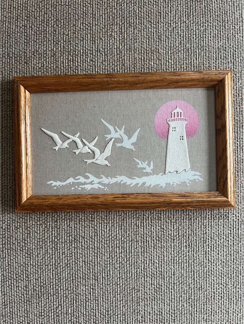 Vintage Embossed Framed Art